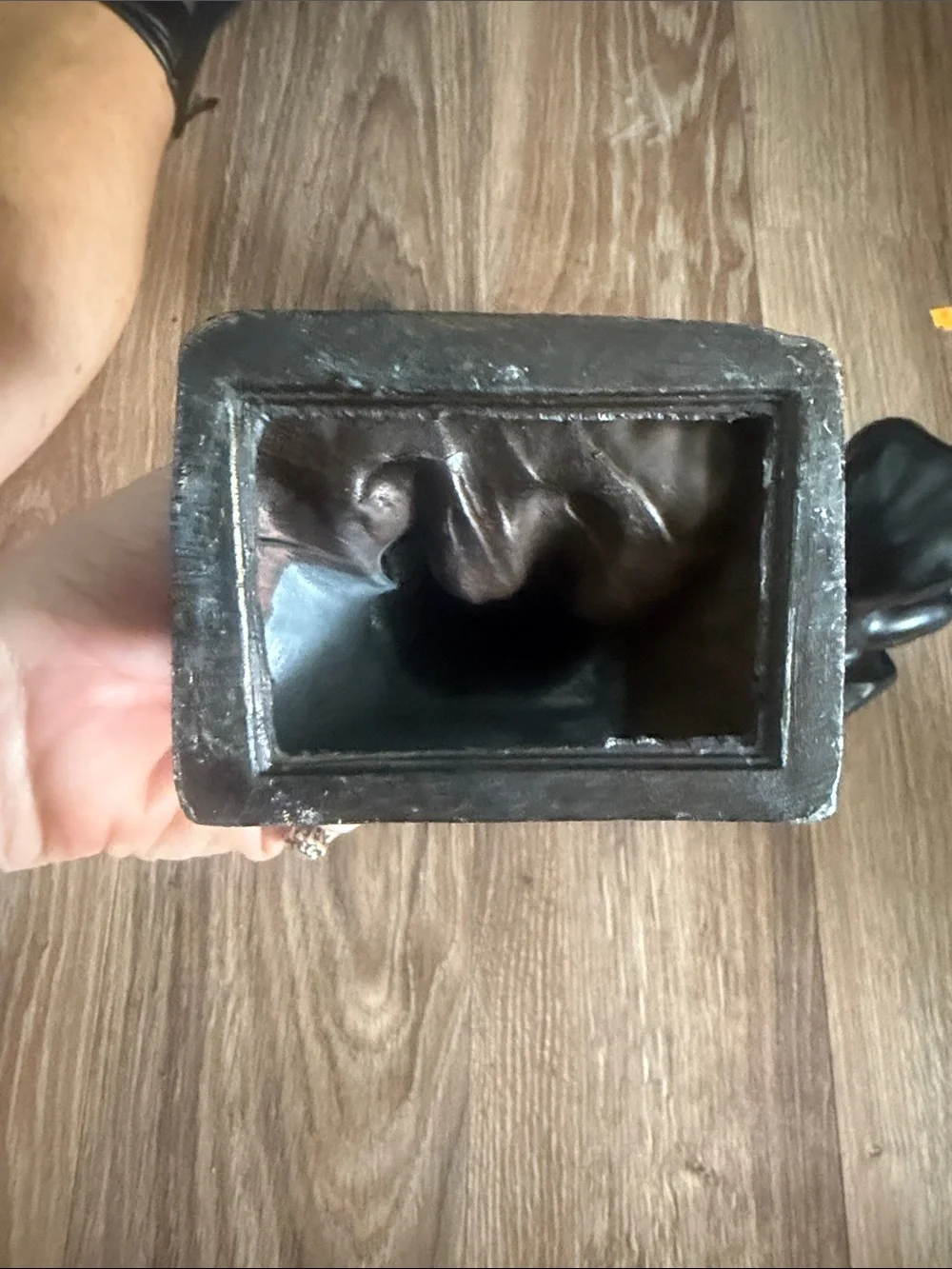 Pair of Black Metal Bronze “The Thinker” Figurine Bookends